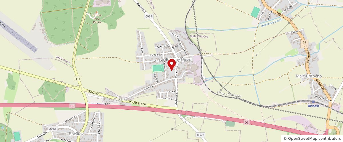 Map — PRIMAPOL-METAL-SPOT s.r.o., Pletený Újezd