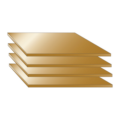 Anodized Aluminium Sheet - Bronze